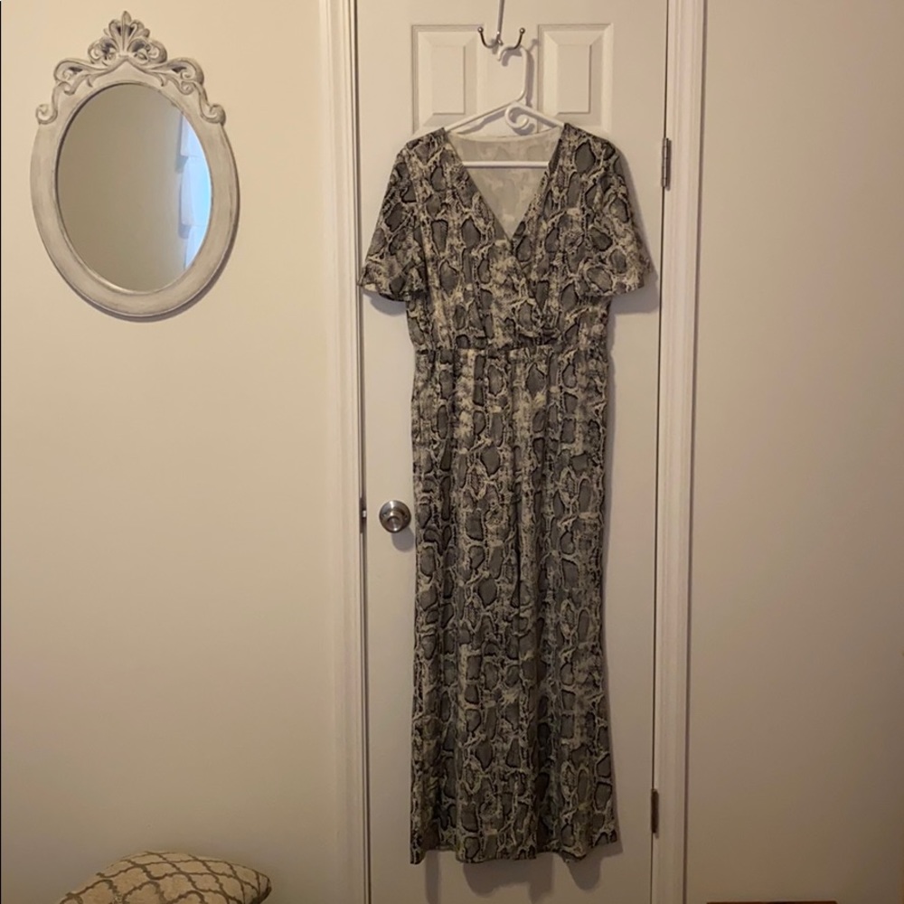 Snakeskin jumpsuit